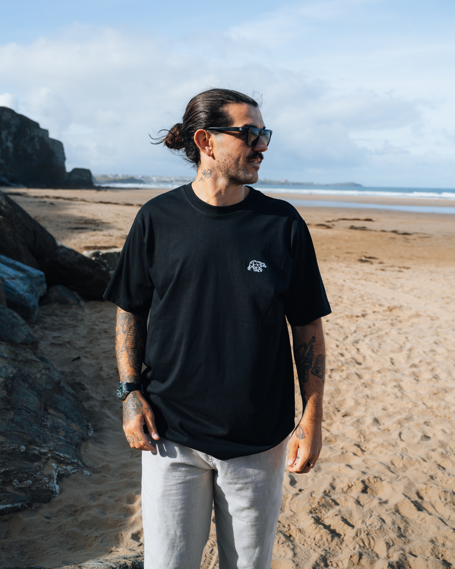 Polybear Heavyweight Relaxed T-Shirt - Black