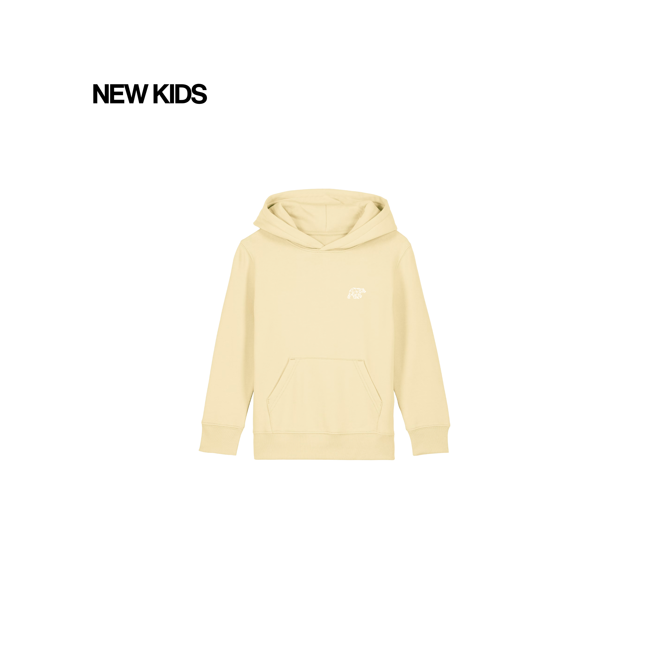 Kids Pale Yellow 3 Tier Hoodie