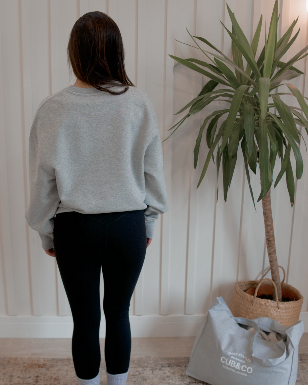 Bear Basic Heavyweight Sweatshirt - Grey