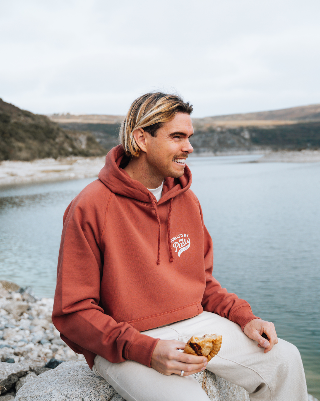 Fuelled By Pasty Burnt Orange Hoodie