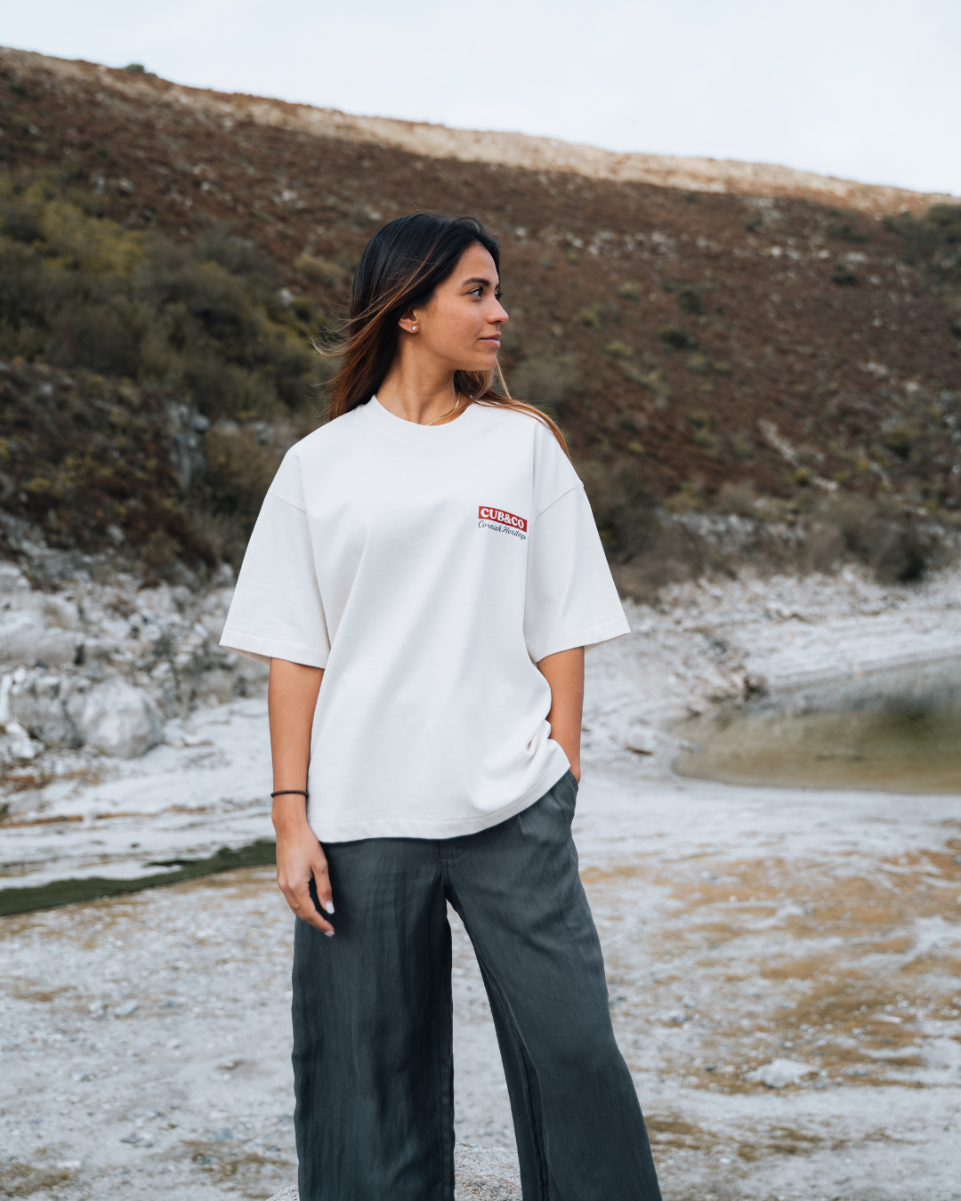 Coastal Cliffs Cornish Cream T-Shirt