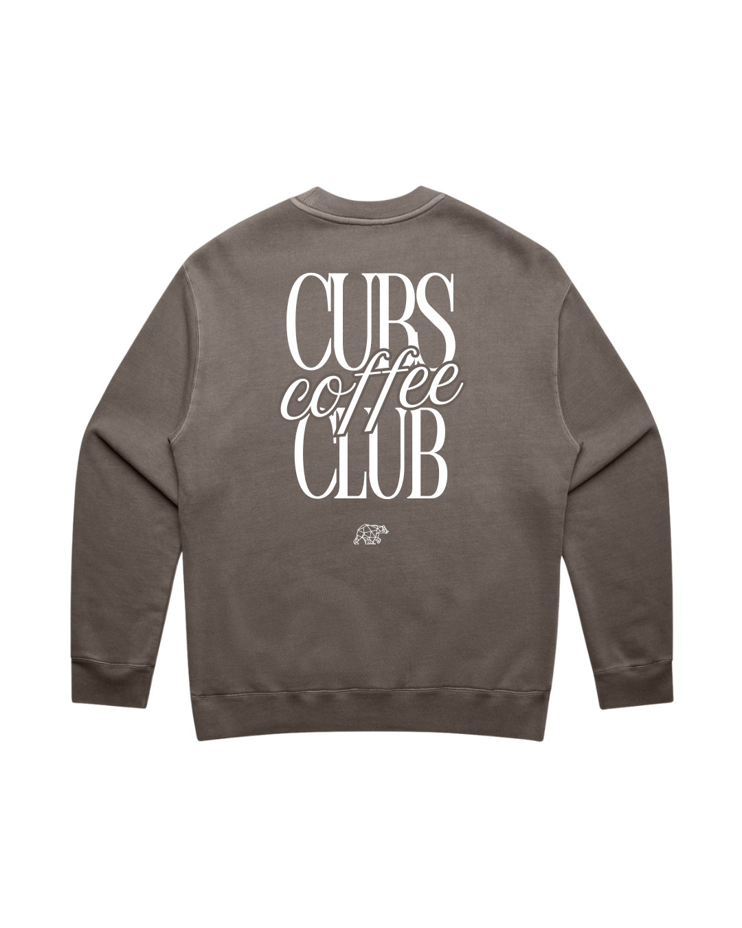 Coffee Club Washed Brown Sweatshirt