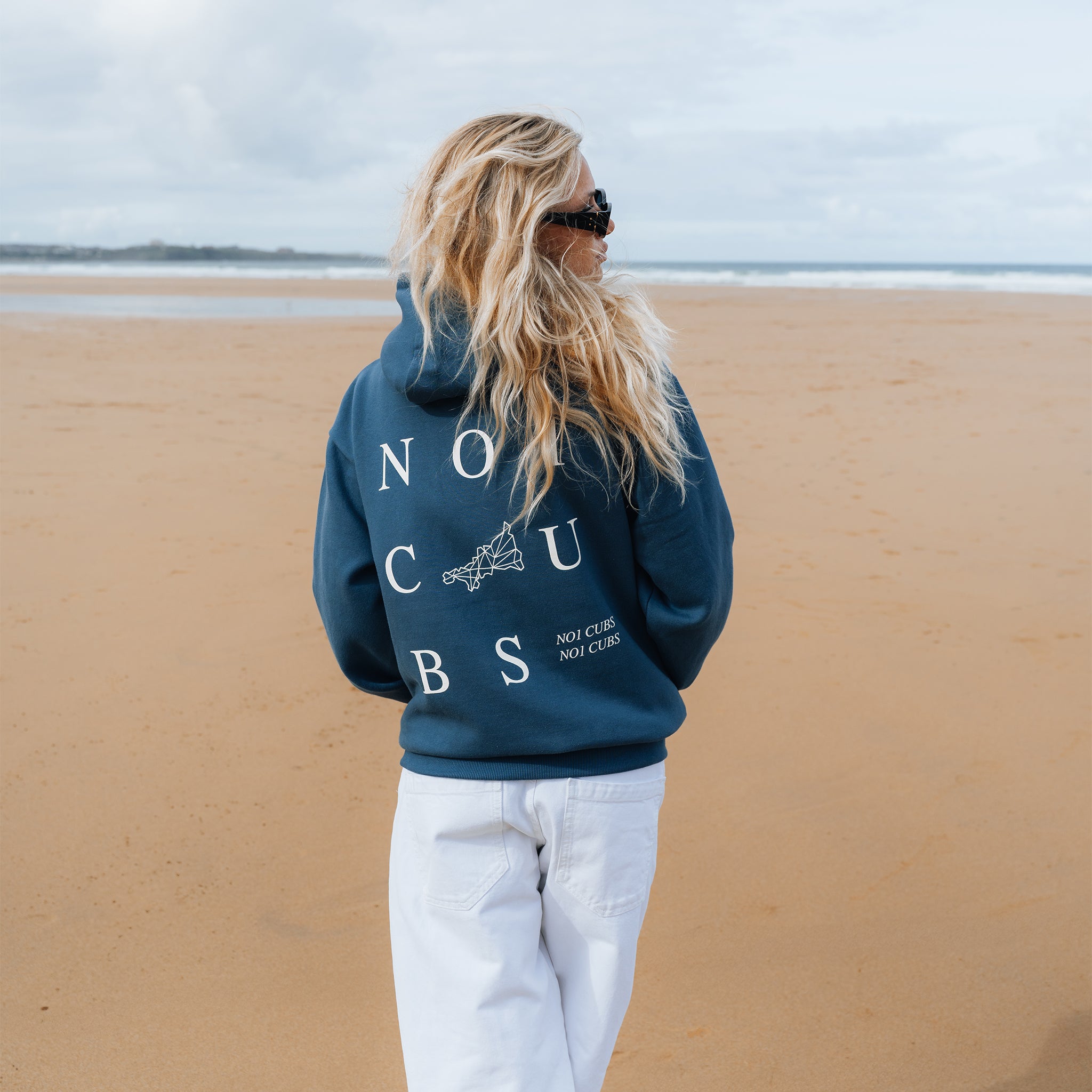 3 Tier Vintage Blue Hoodie