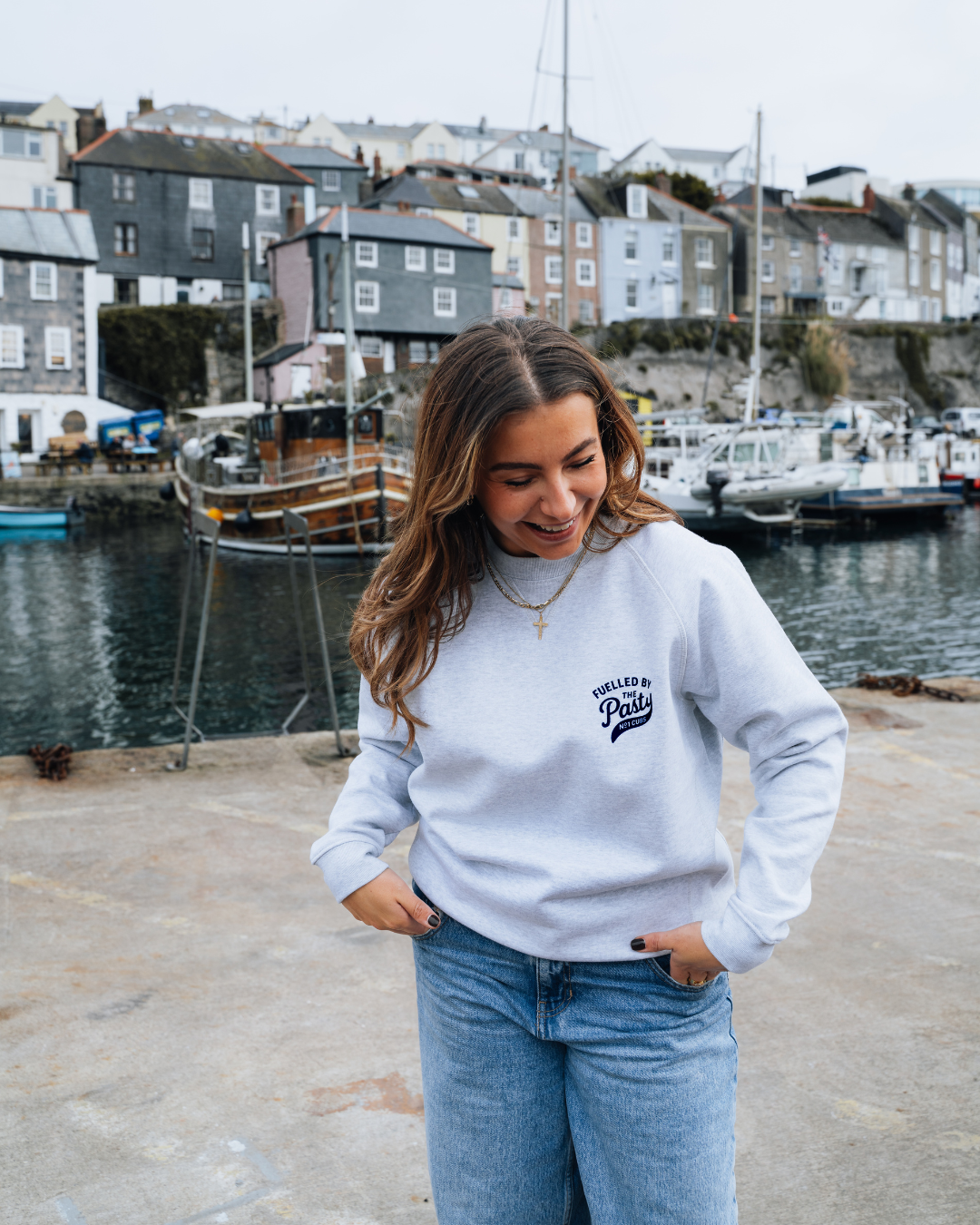 Fuelled By Pasty Ash Grey Sweatshirt