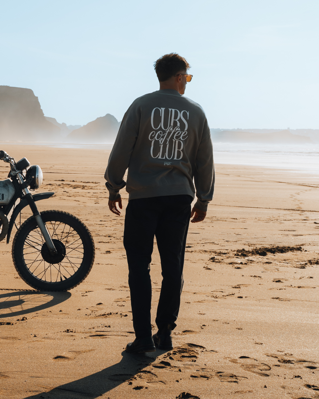 Coffee Club Washed Brown Sweatshirt