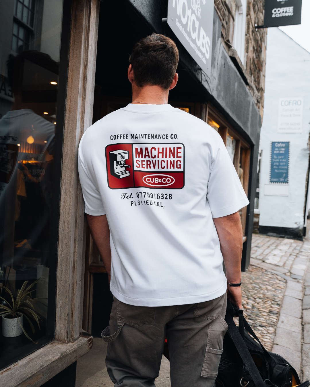 Coffee Maintenance White T-Shirt