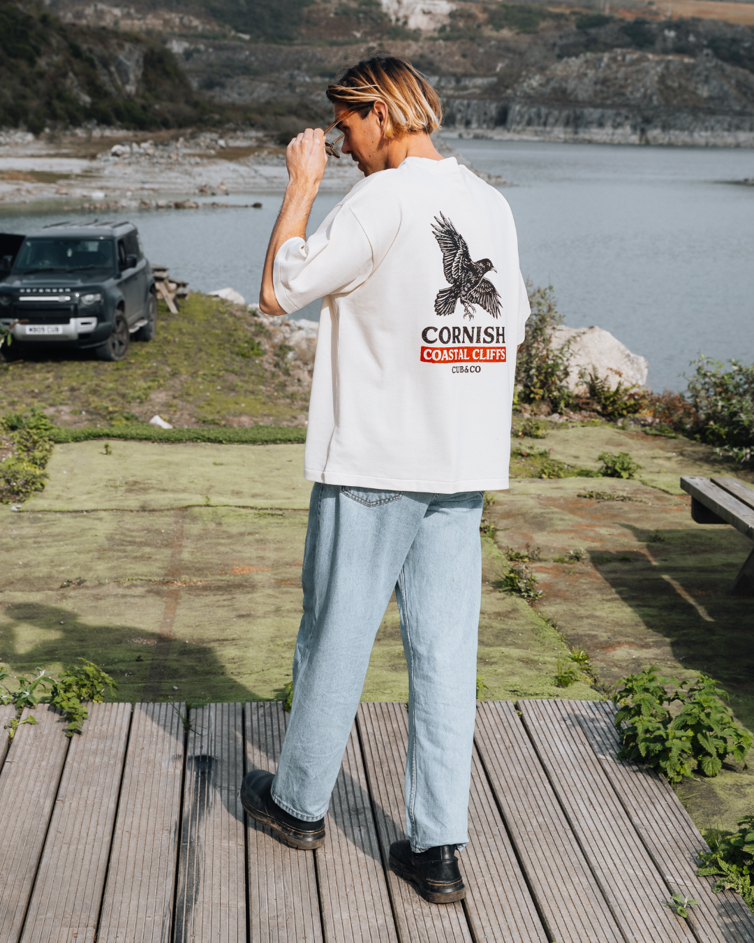 Coastal Cliffs Cornish Cream T-Shirt