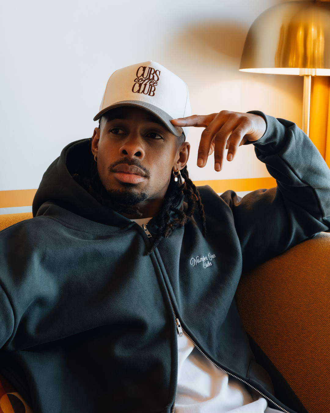 Written Slate Grey Zip Up Hoodie