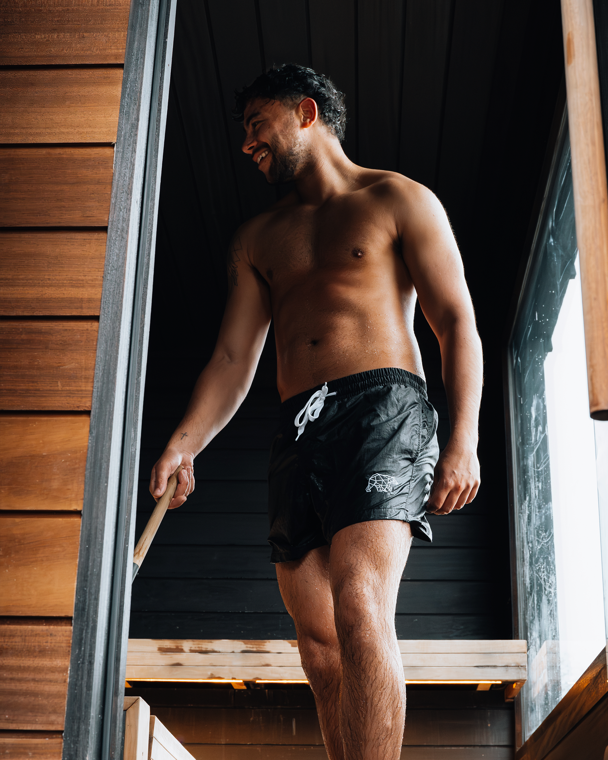 Polybear Black Swim Shorts