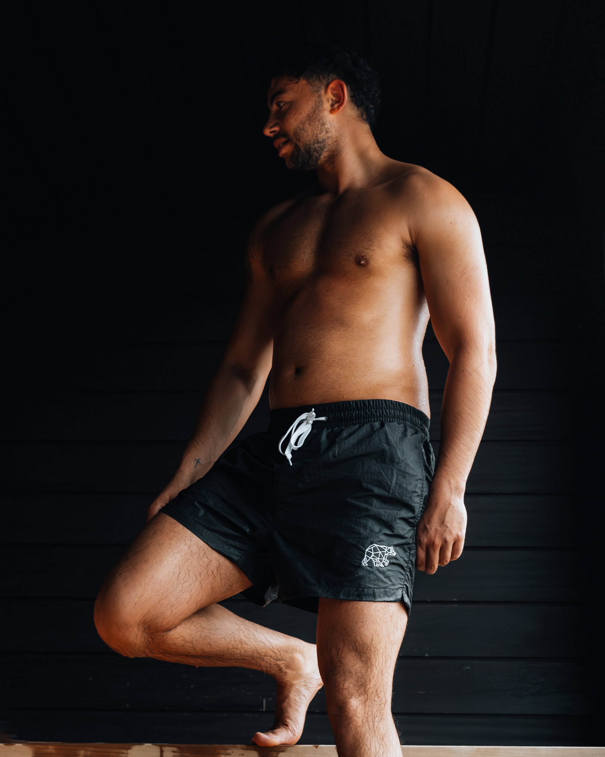 Polybear Black Swim Shorts