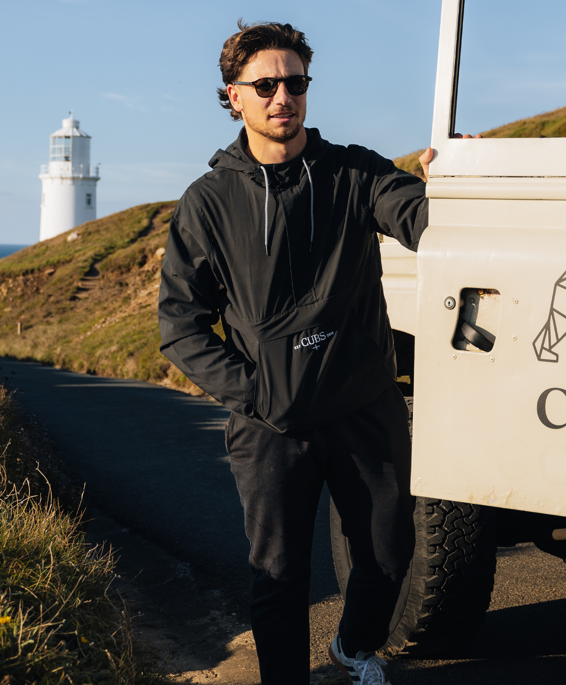 Kernow Black Windbreaker