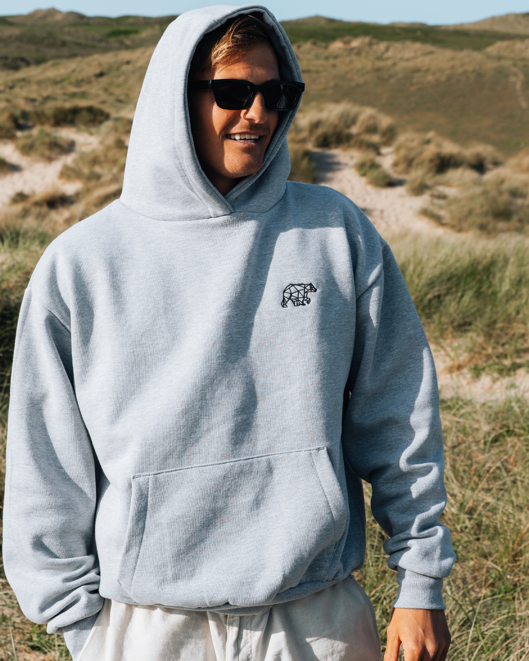 Polybear Heavyweight Hoodie - Heather Grey