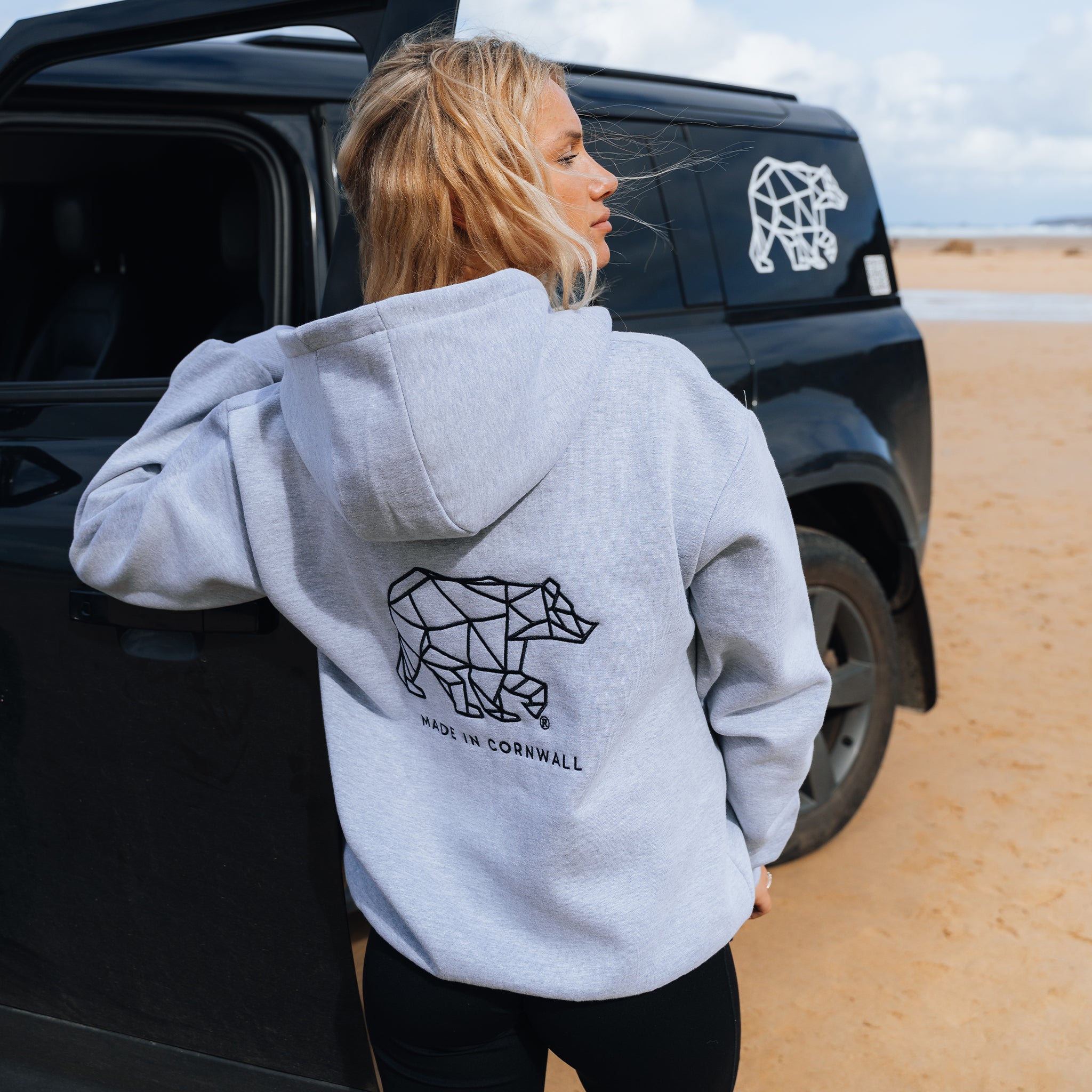 Polybear Heather Grey Full Zip