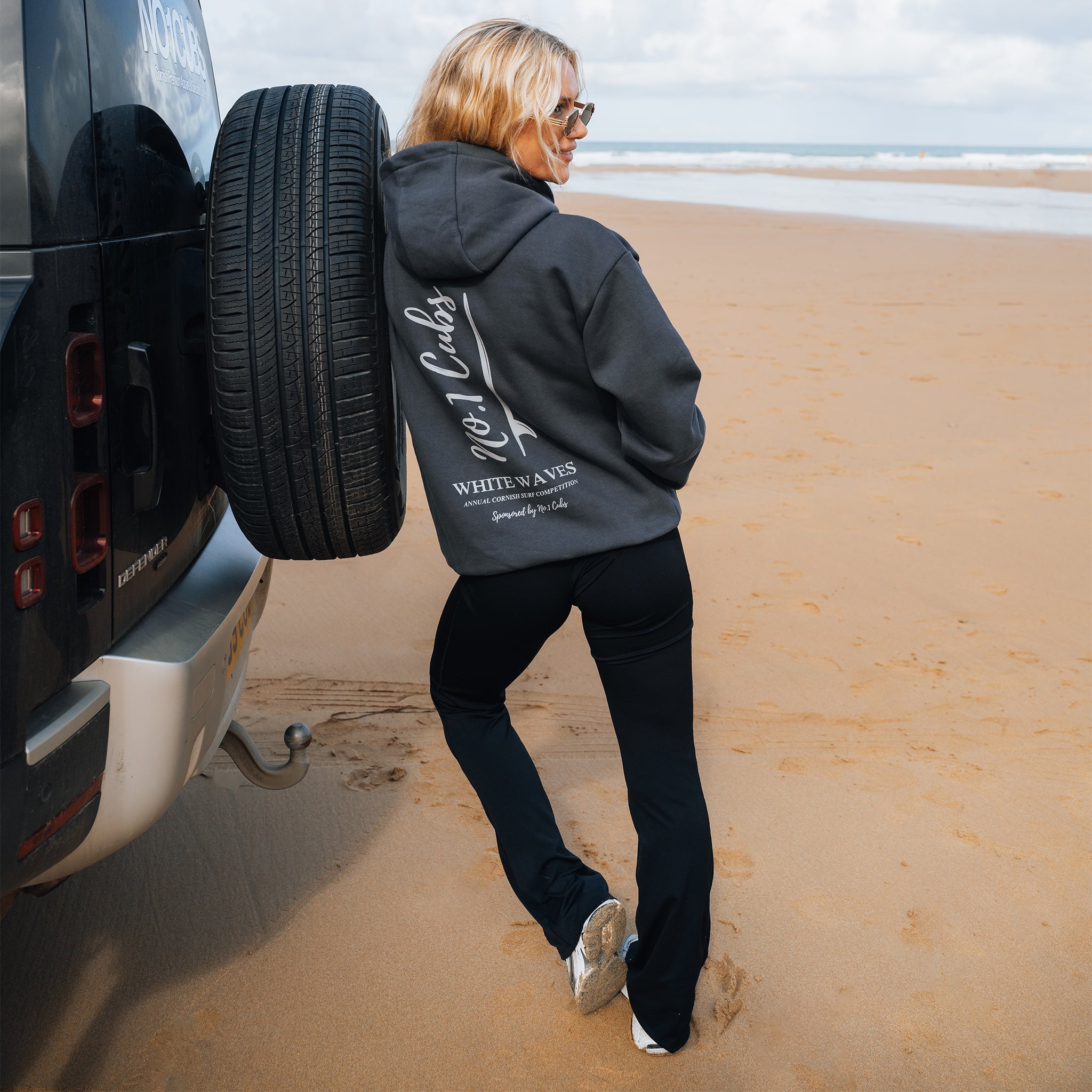 Waves Slate Grey Hoodie