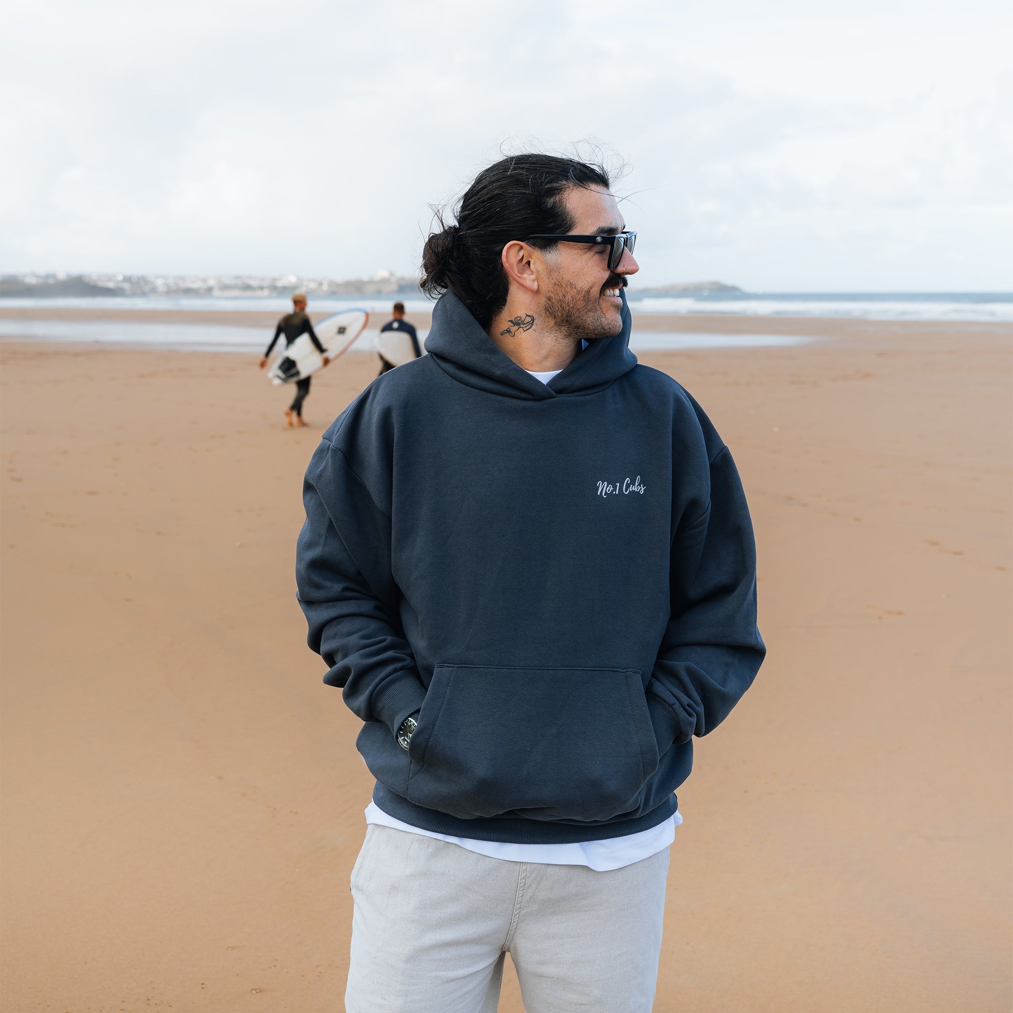 Waves Slate Grey Hoodie