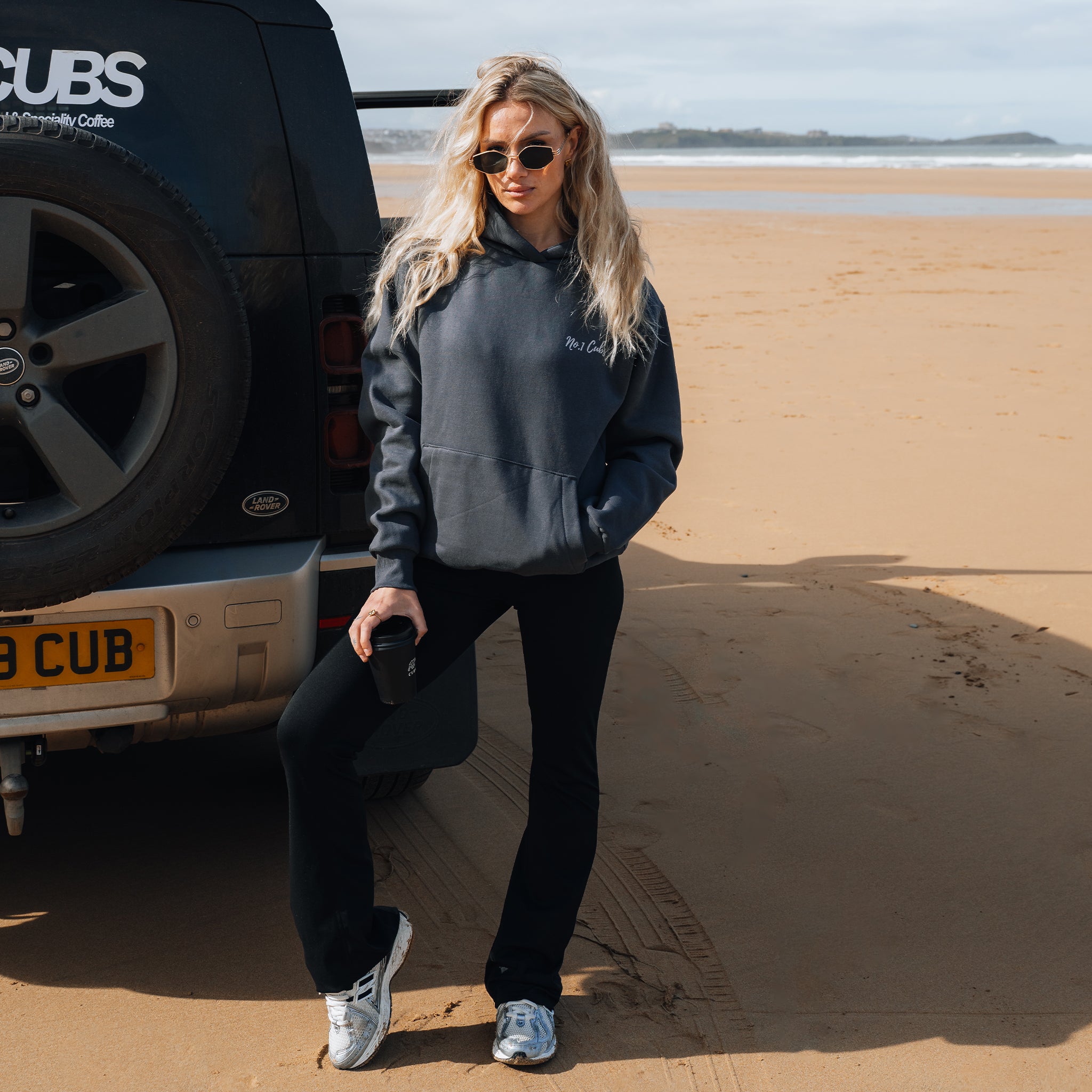 Waves Slate Grey Hoodie