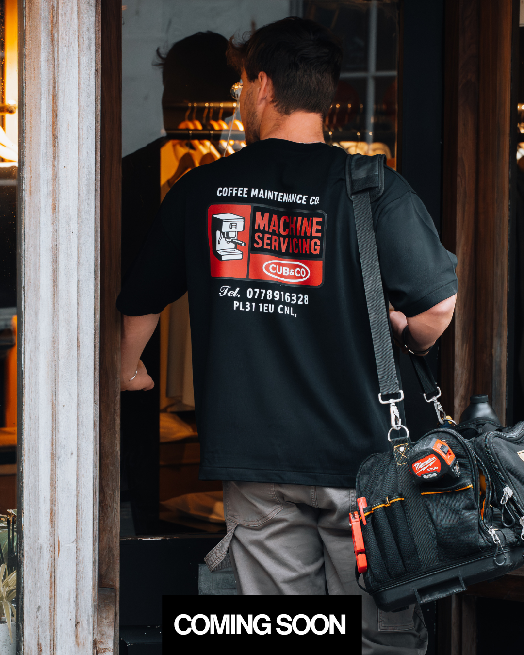 Coffee Maintenance Black T-Shirt
