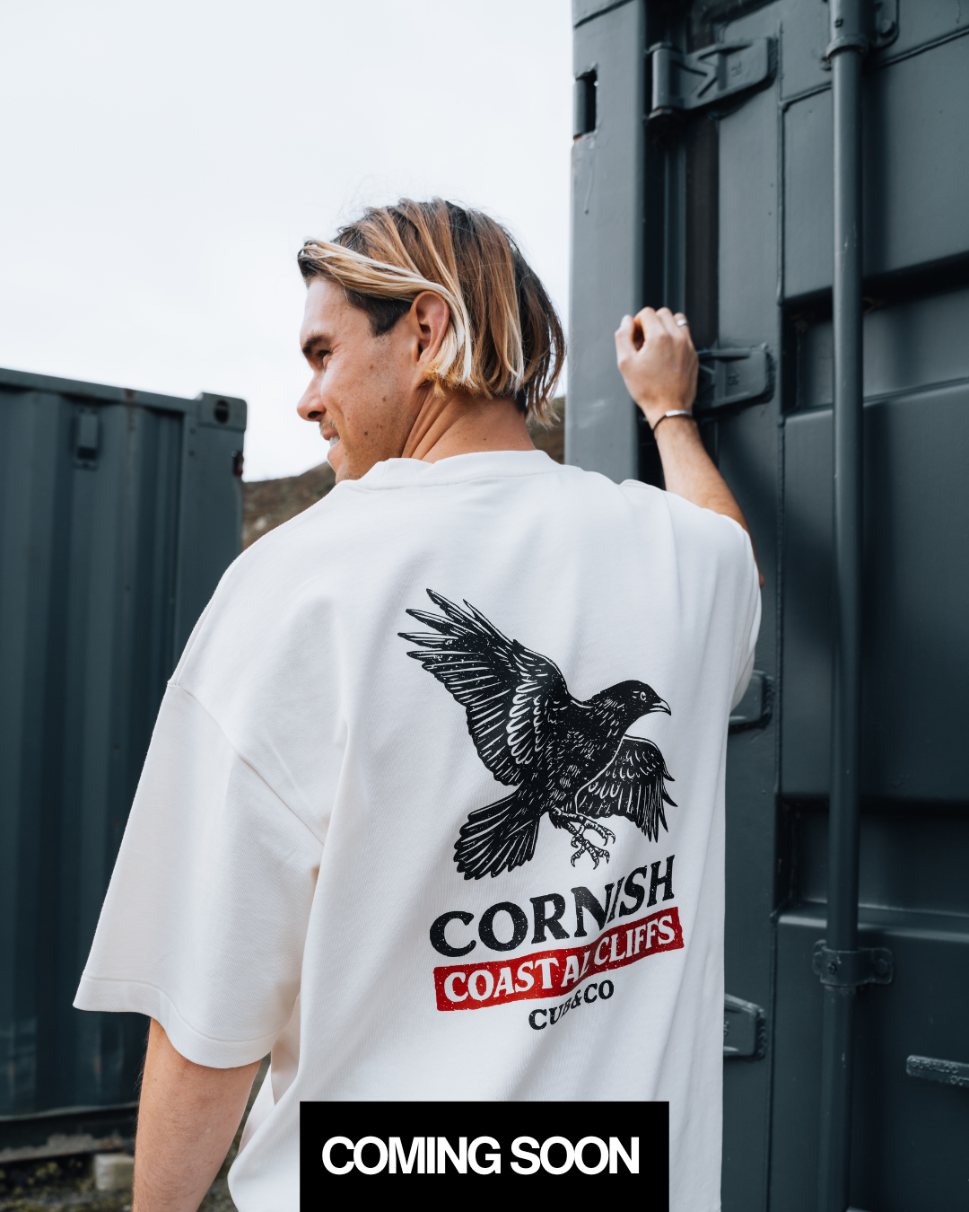 Coastal Cliffs Cornish Cream T-Shirt