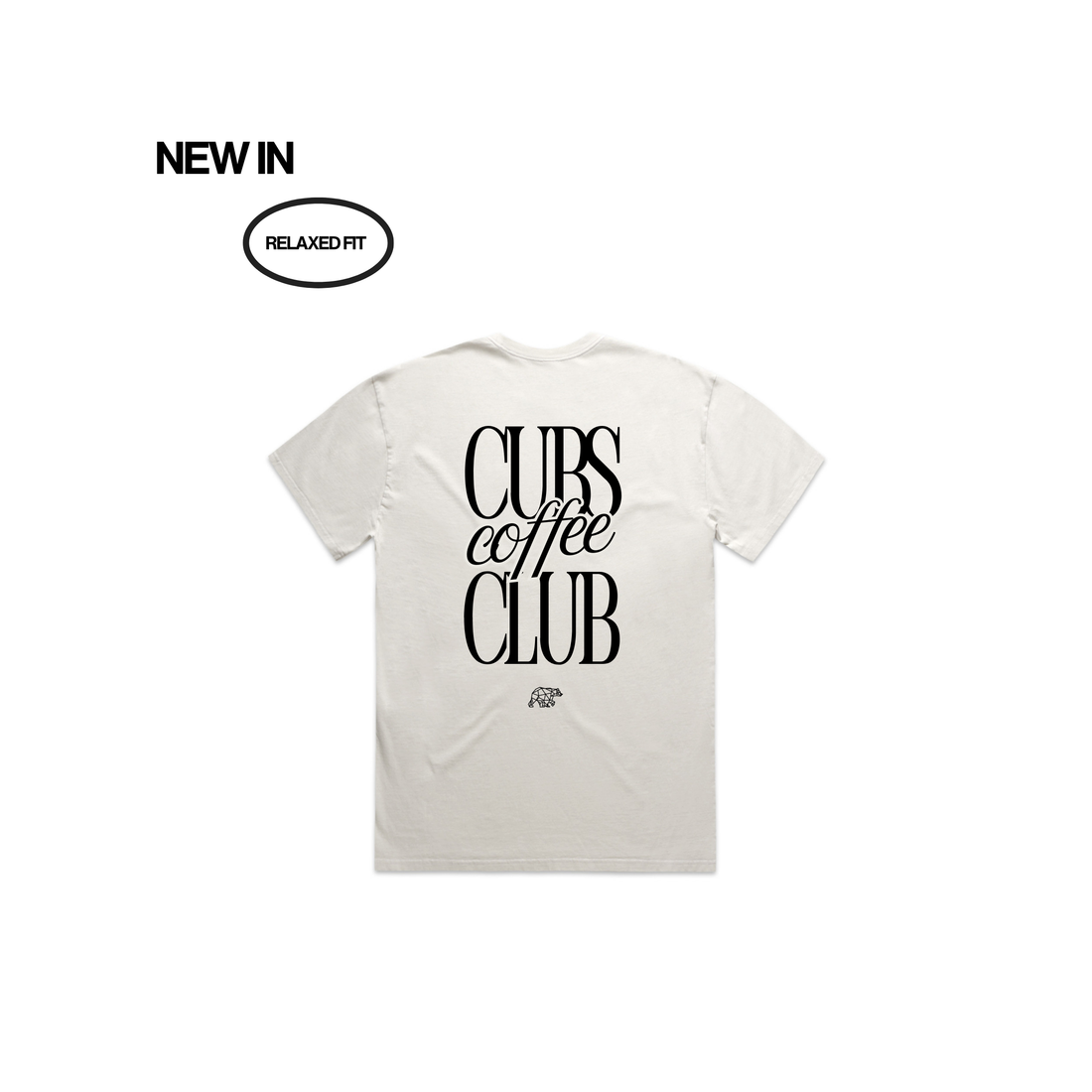 Coffee Club Washed Cream T- Shirt