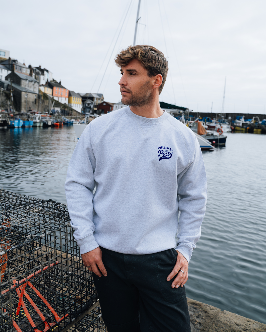 Fuelled By Pasty Ash Grey Sweatshirt