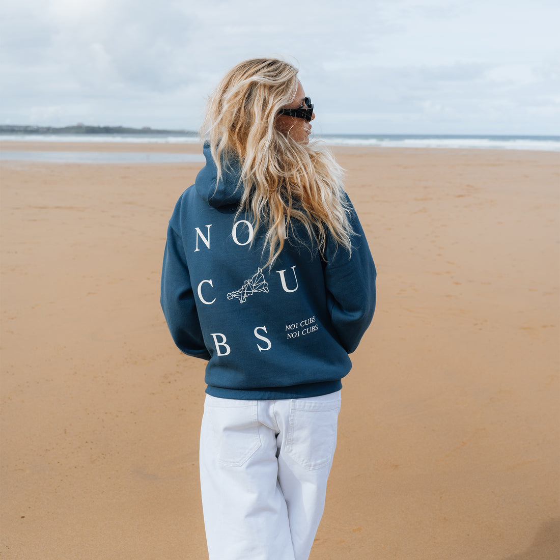 3 Tier Vintage Blue Hoodie