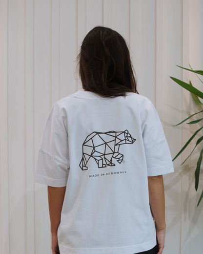 Polybear T-Shirt- White / Brown