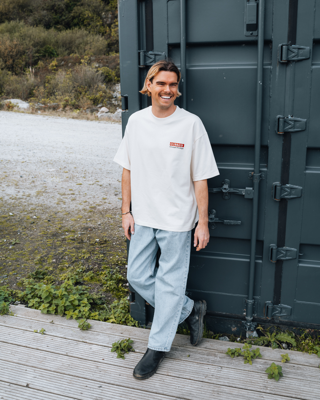 Coastal Cliffs Cornish Cream T-Shirt