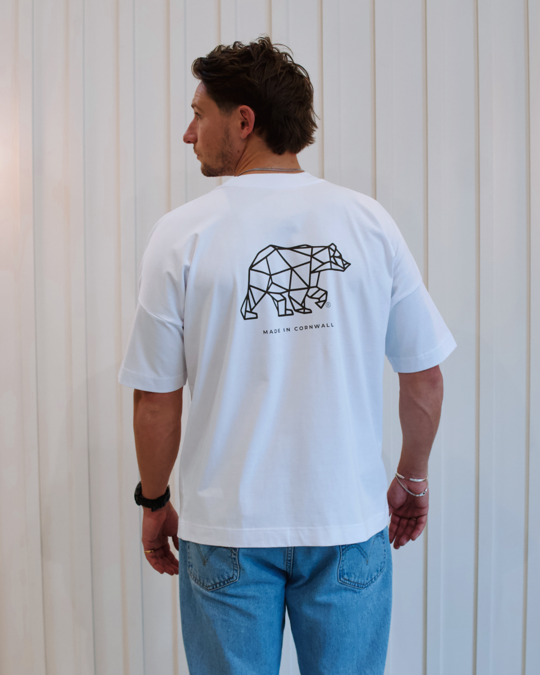 Polybear T-Shirt- White / Brown