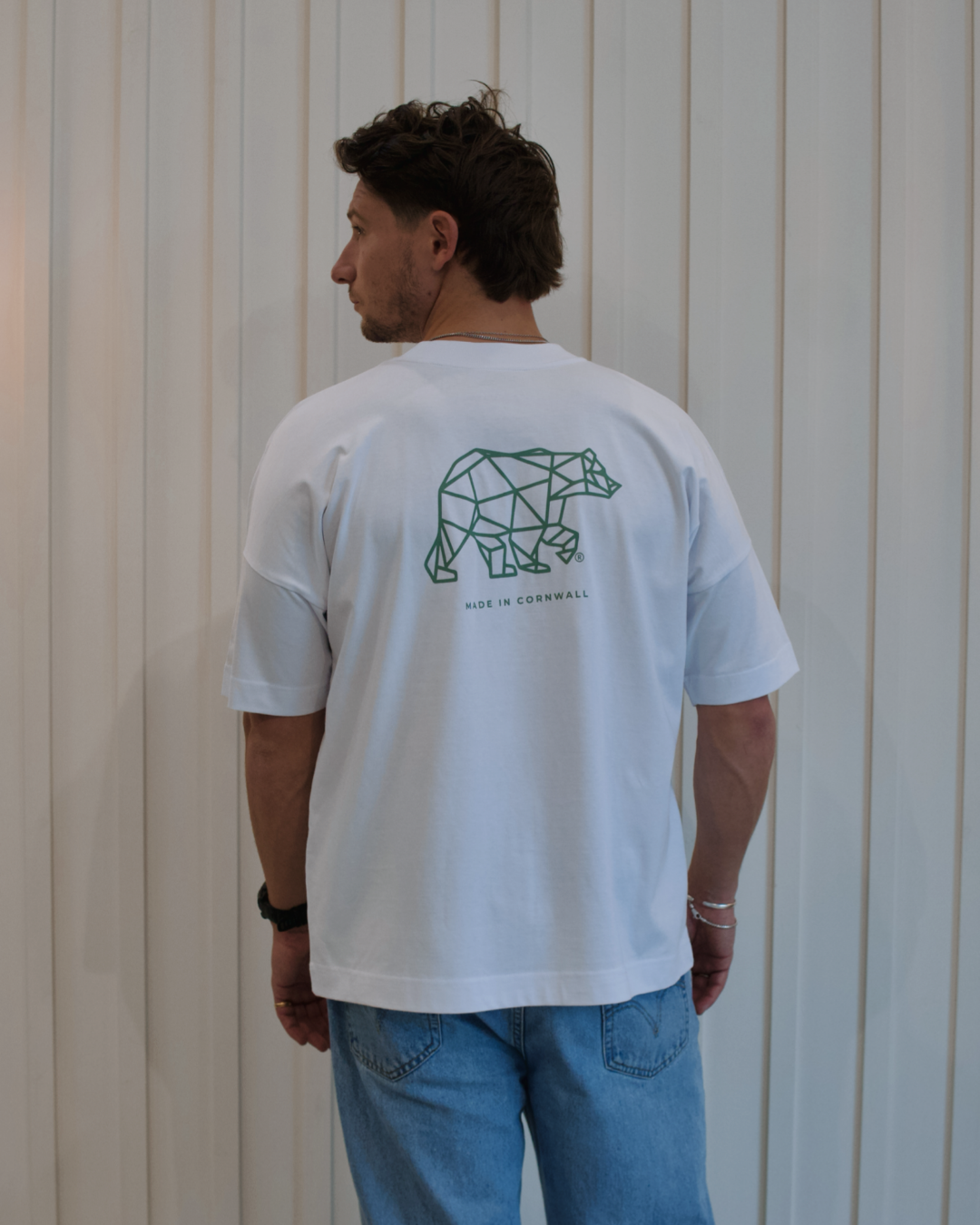 Polybear T-Shirt- White / Green