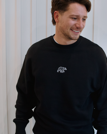 Bear Basic Heavyweight Sweatshirt - Black