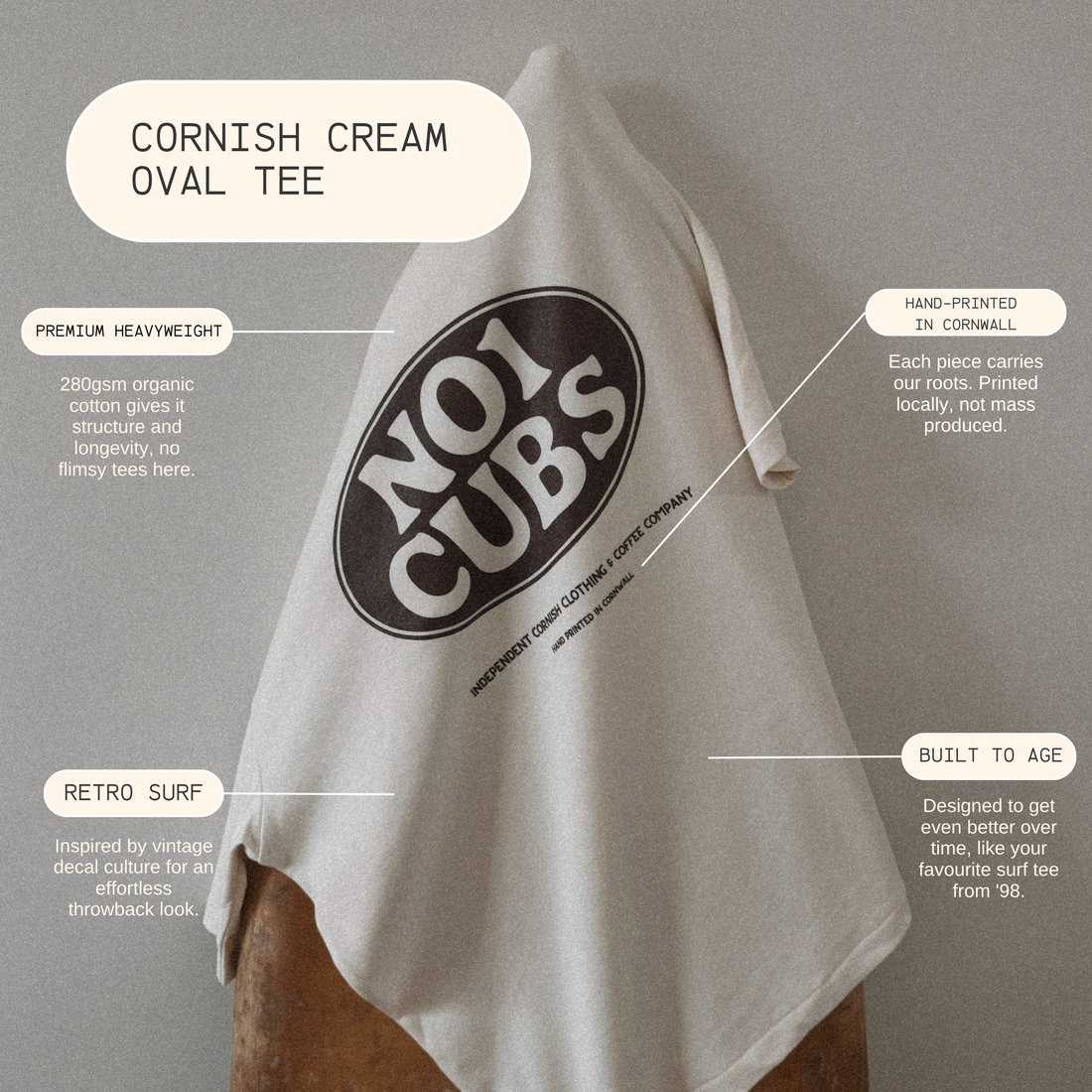 Oval Cornish Cream T-shirt