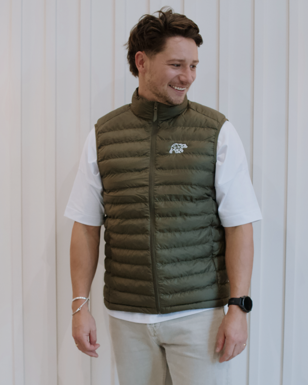 Bear Essentials Gilet - Khaki