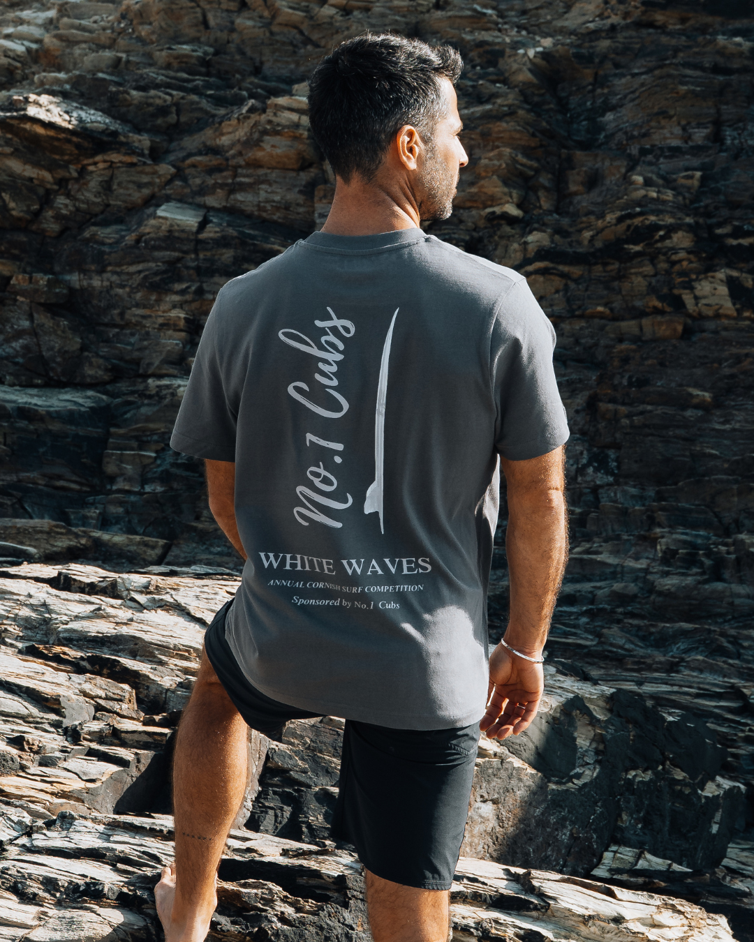 Waves Slate Grey T-Shirt