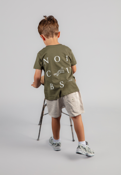 Cubs Kids 3 Tier Khaki T-Shirt