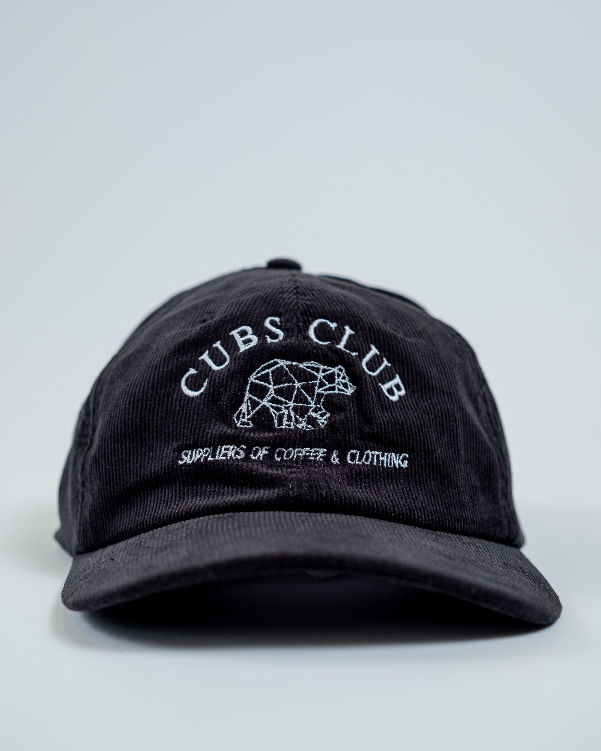 Cubs Club Cord Cap in Black 