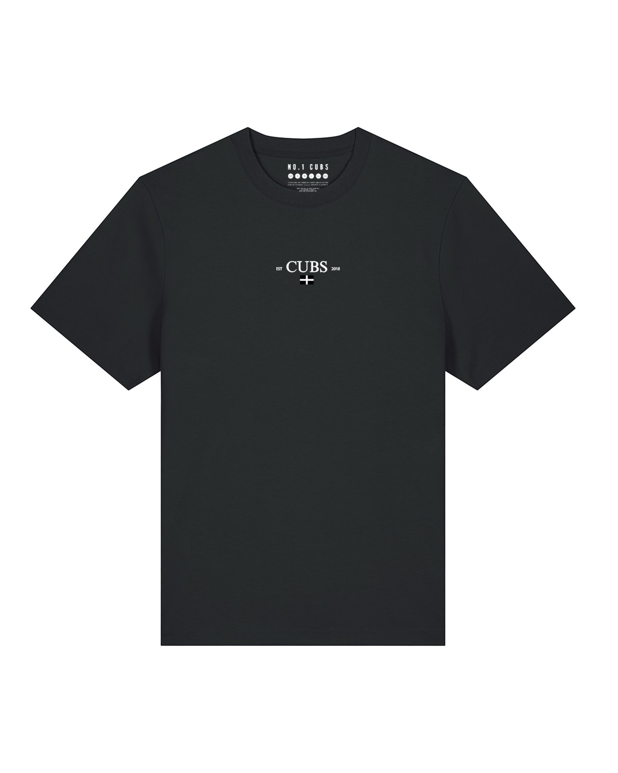 Black Kernow T-shirt by No1 Cubs featuring bold white 'Kernow' text across the chest. Premium quality, casual style perfect for showing Cornish pride. Available for all genders in various sizes. Shop now for stylish and comfortable Cornish-themed clothing