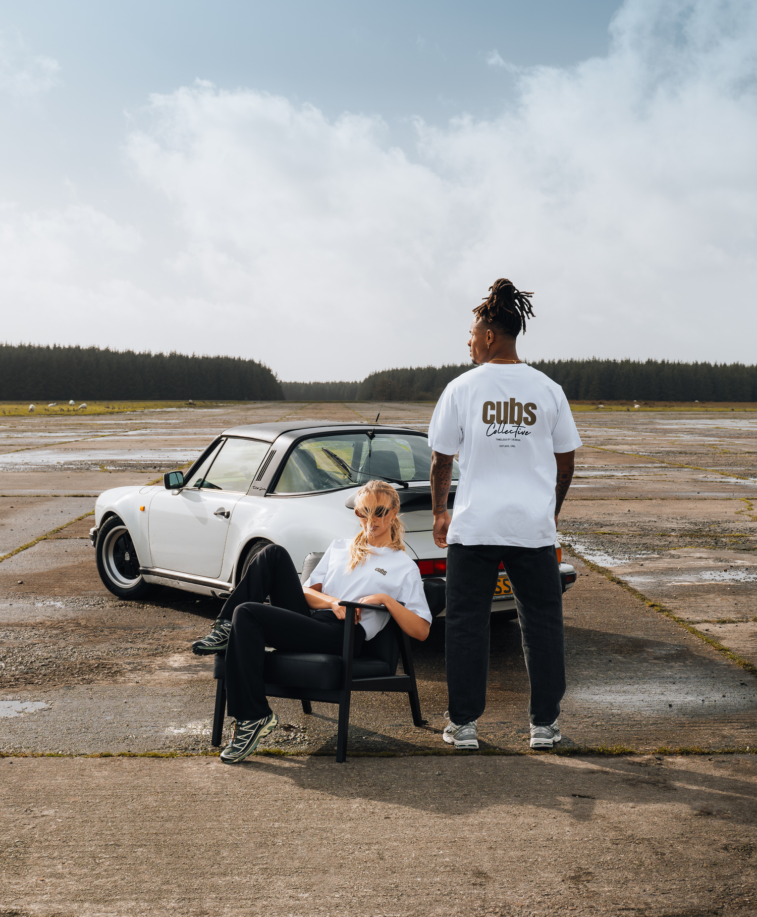 CUBS COLLECTIVE WHITE | GREEN T-SHIRT [NEW]