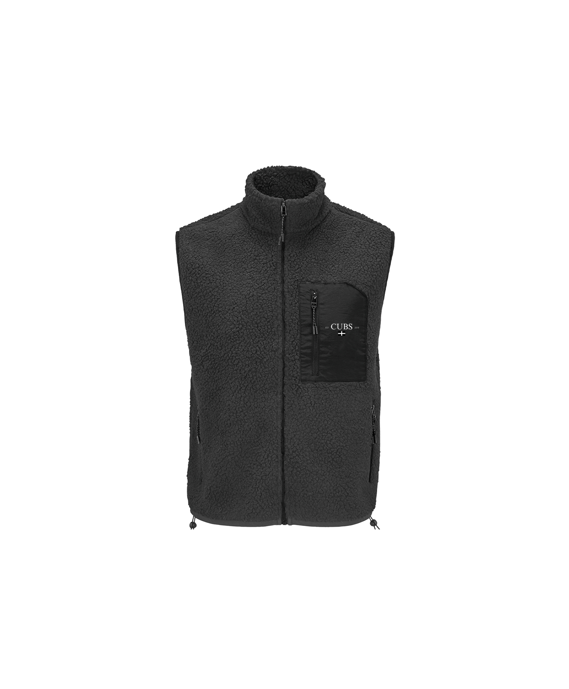 CUBS KERNOW DARK GREY SHERPA GILET