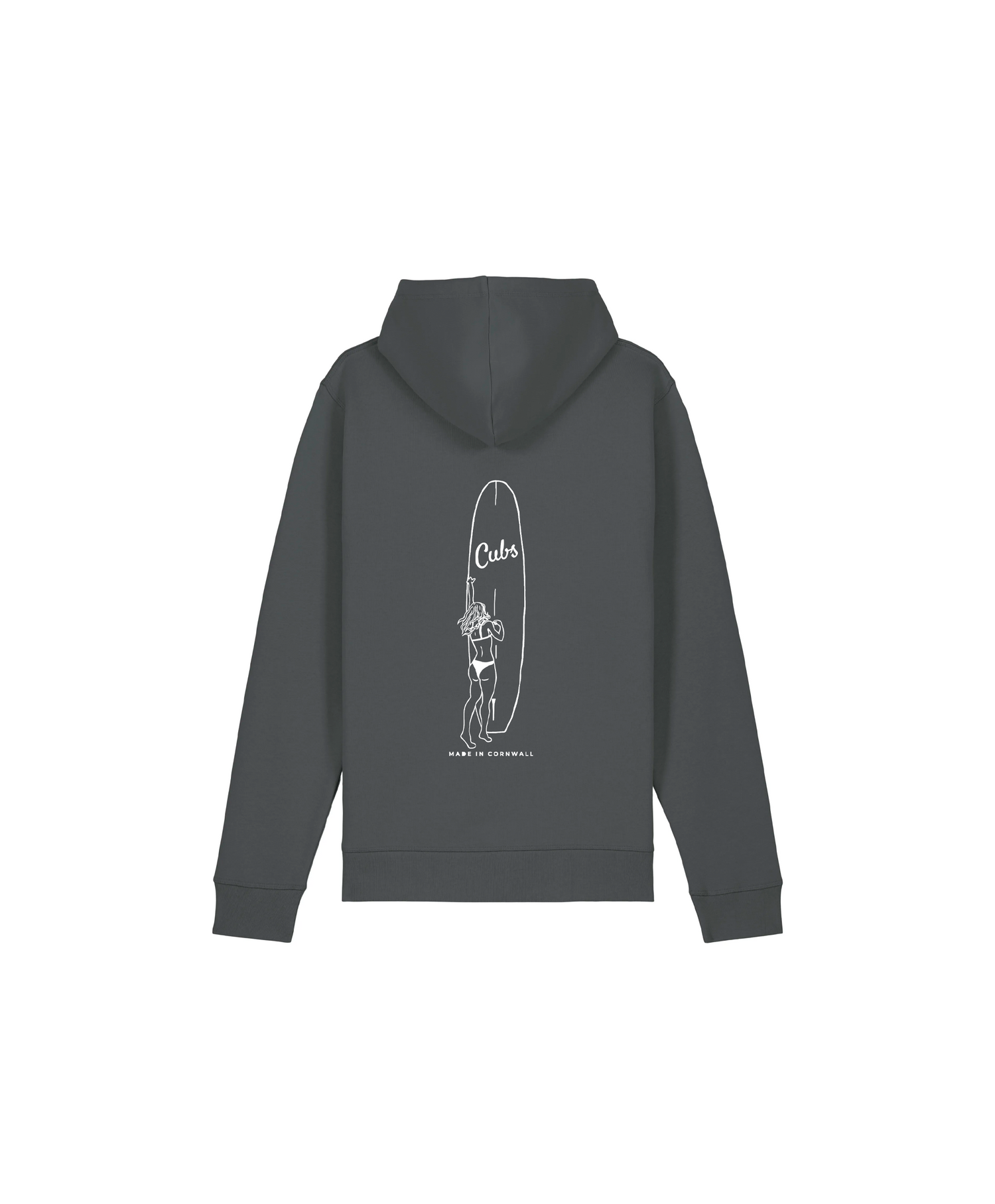 CUBS LONGBOARD SLATE GREY HOODIE [NEW]