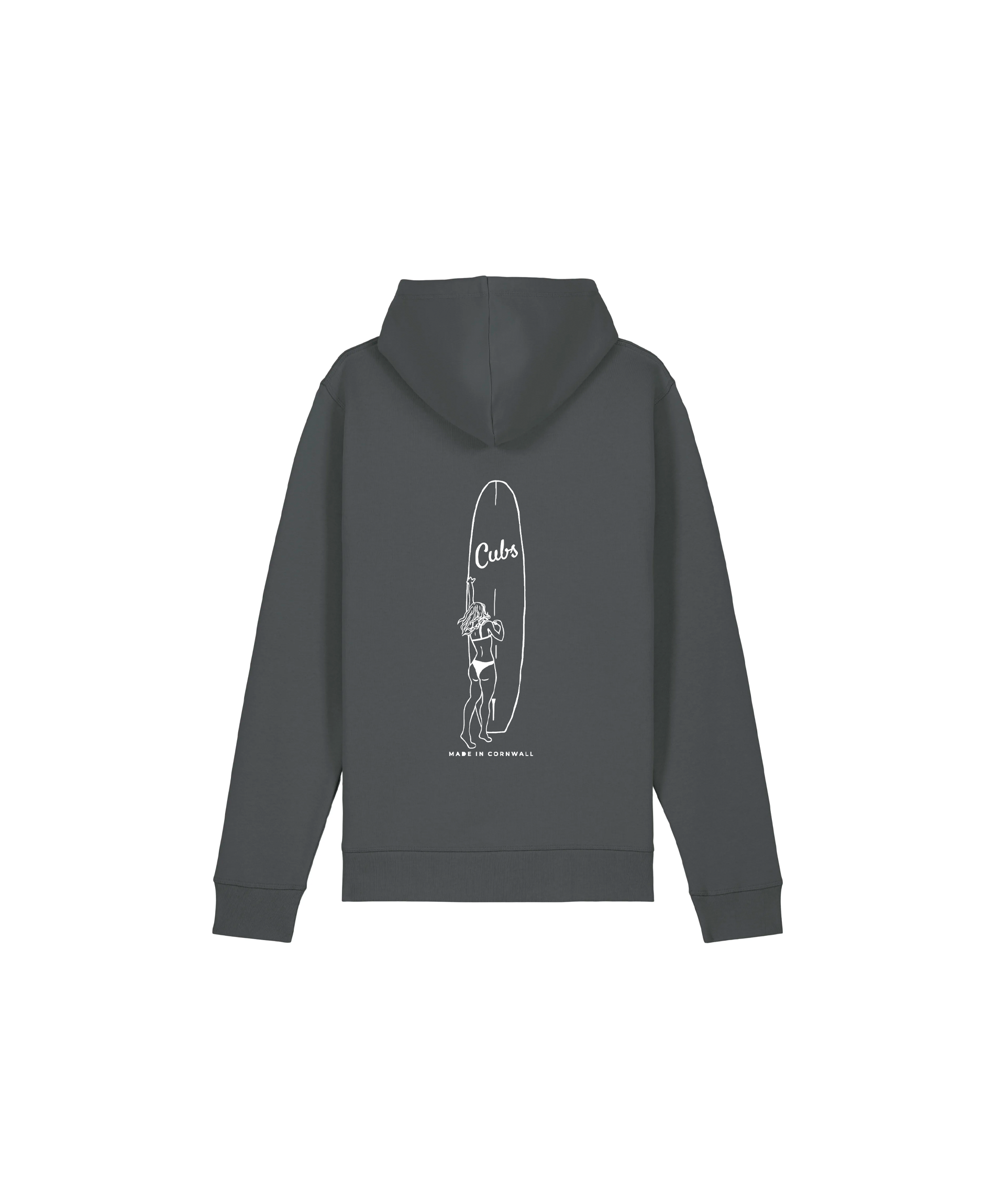 CUBS LONGBOARD SLATE GREY HOODIE [NEW]