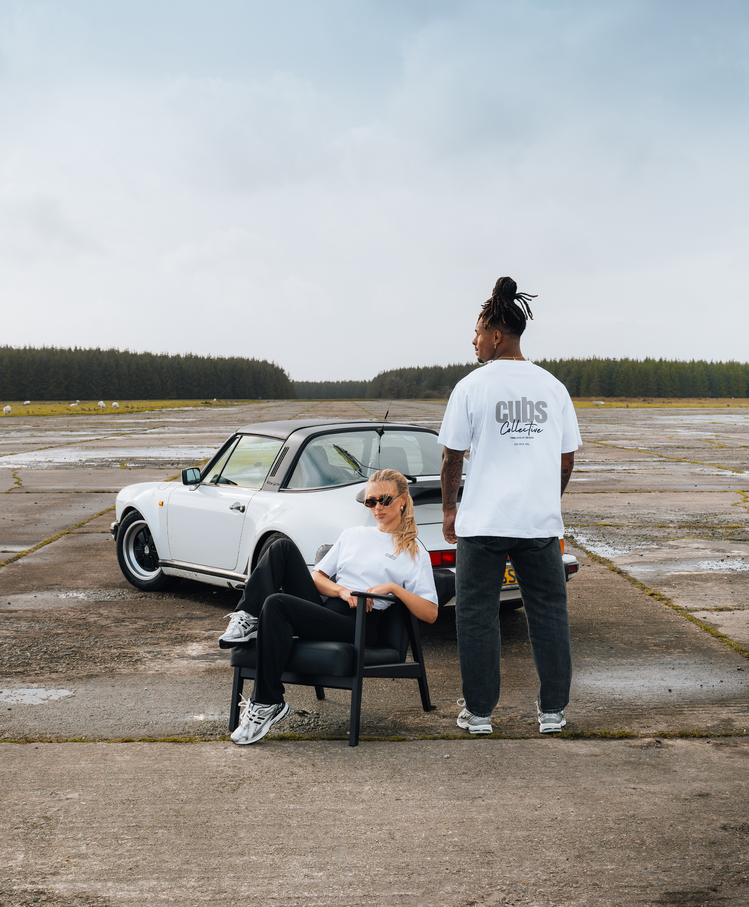 Collective White &amp; Grey T-Shirt