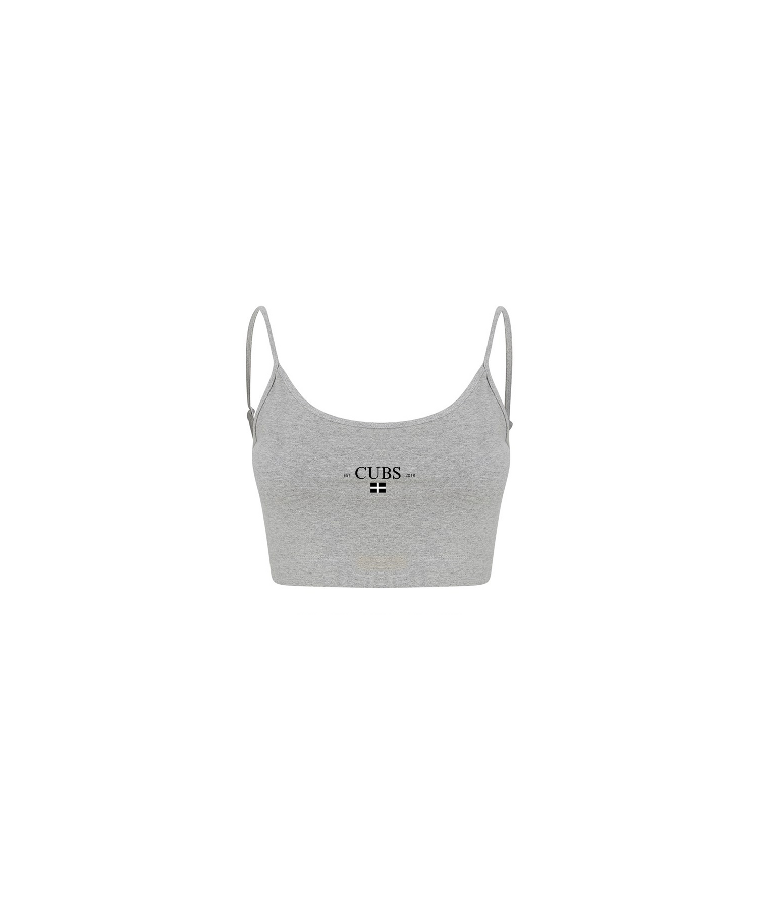 CUBS KERNOW CROPPED GREY BRALETTE