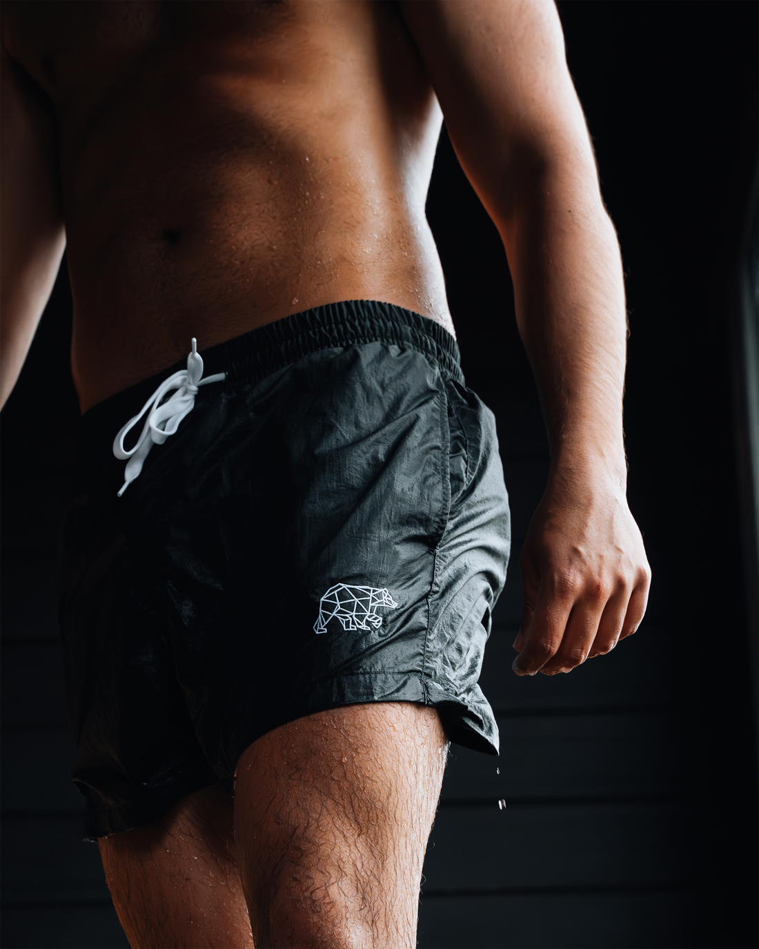 Polybear Black Swim Shorts