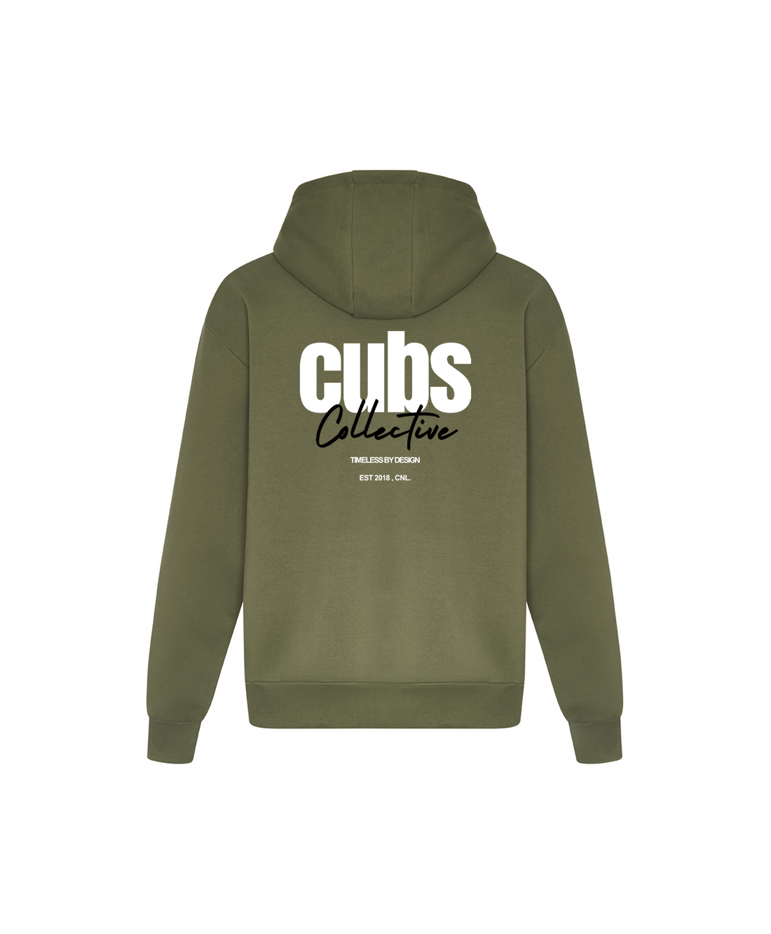 CUBS COLLECTIVE MILITARY GREEN HOODIE [NEW]