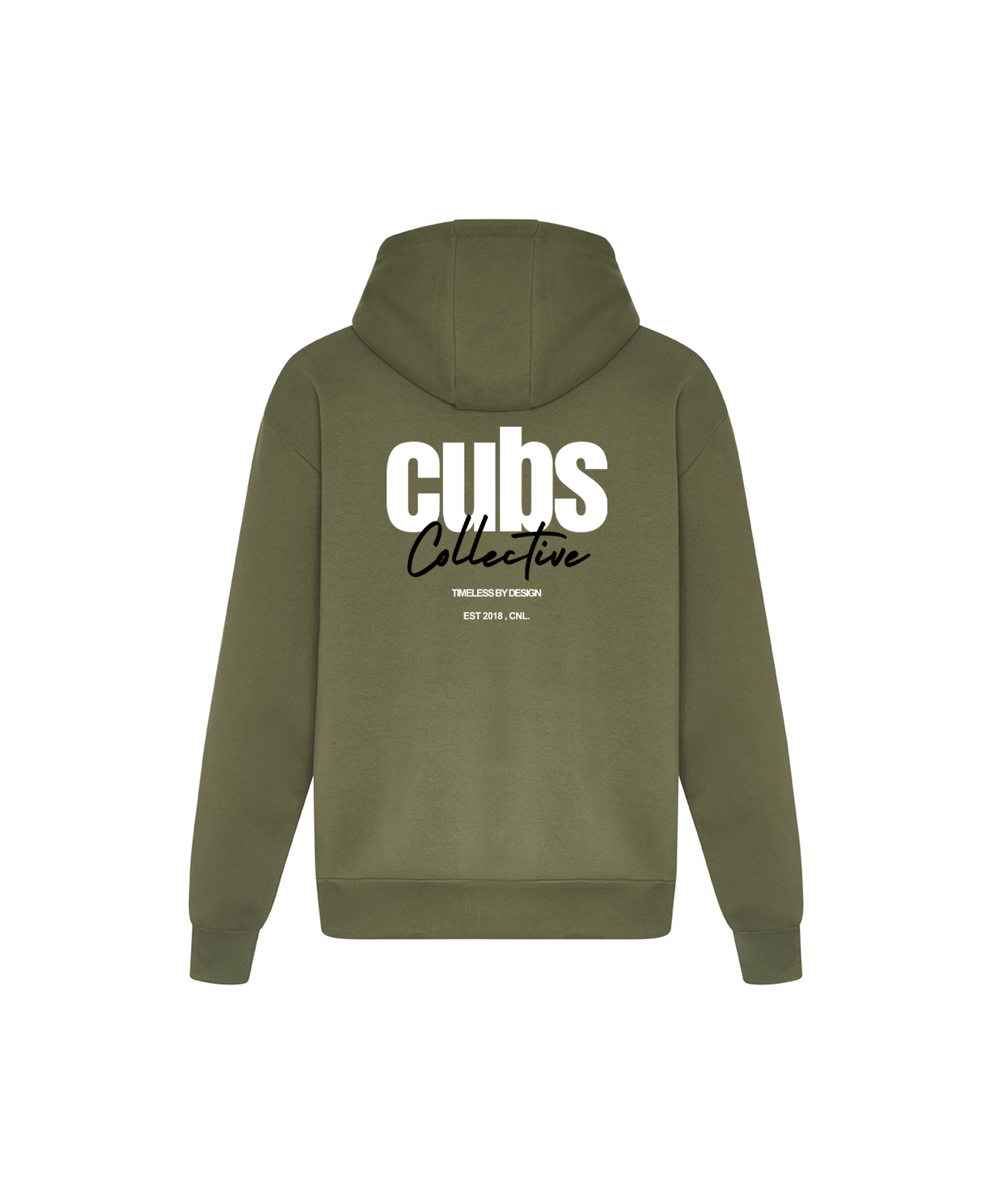 CUBS COLLECTIVE MILITARY GREEN HOODIE [NEW]