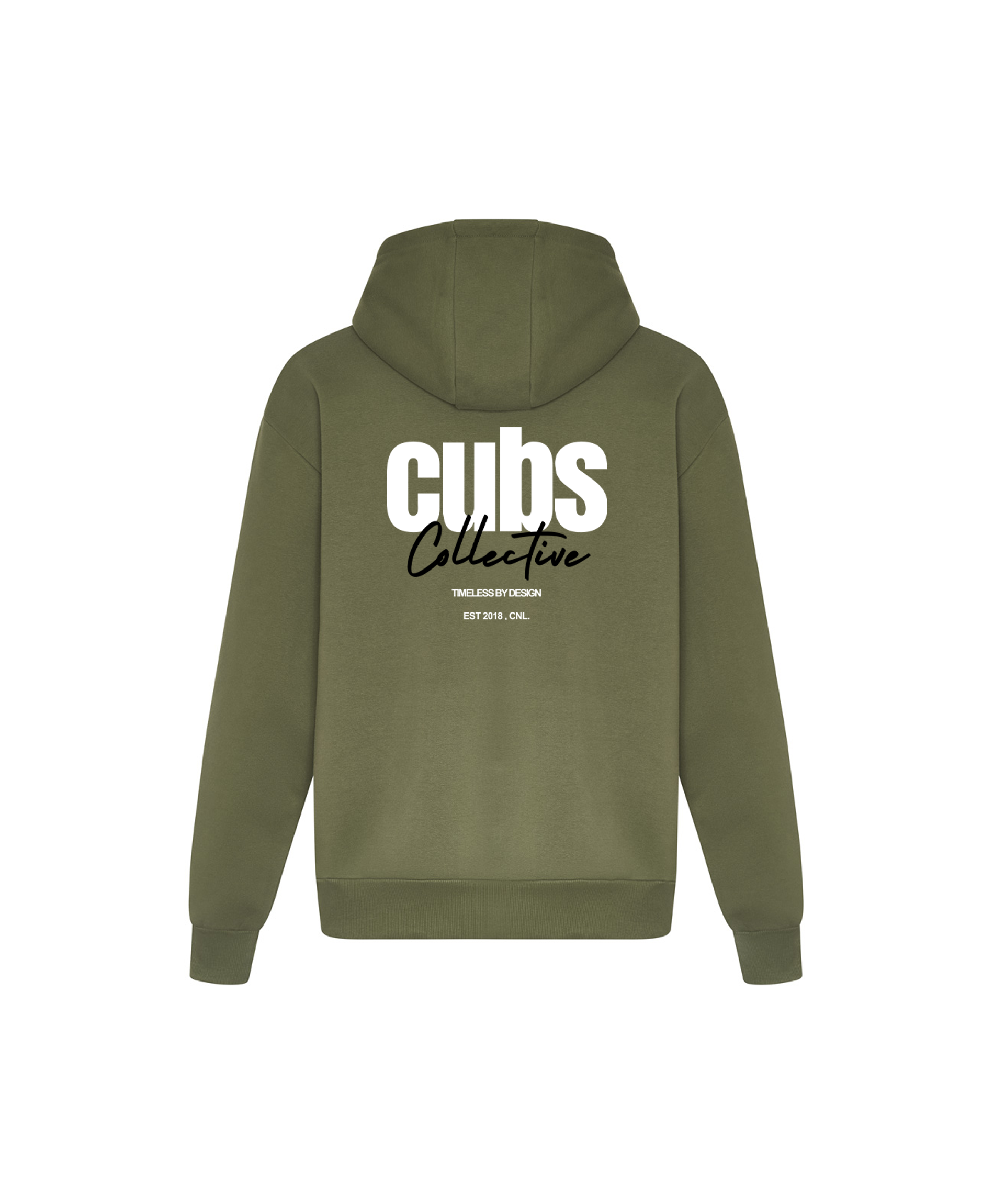 CUBS COLLECTIVE MILITARY GREEN HOODIE [NEW]