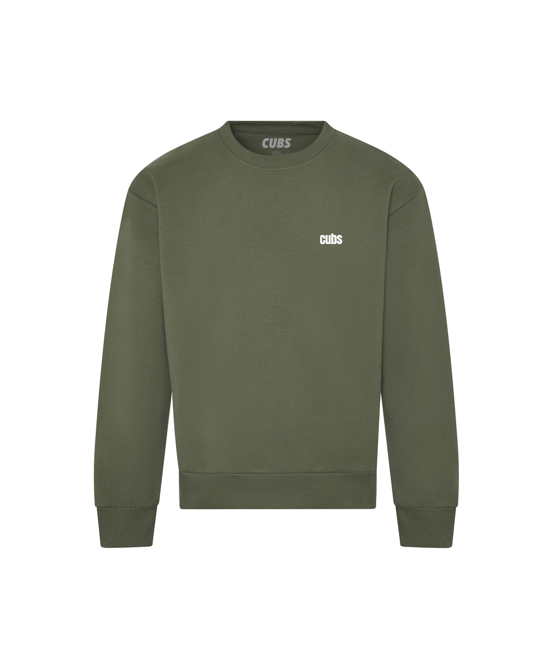 CUBS COLLECTIVE MILITARY GREEN SWEATSHIRT [NEW]