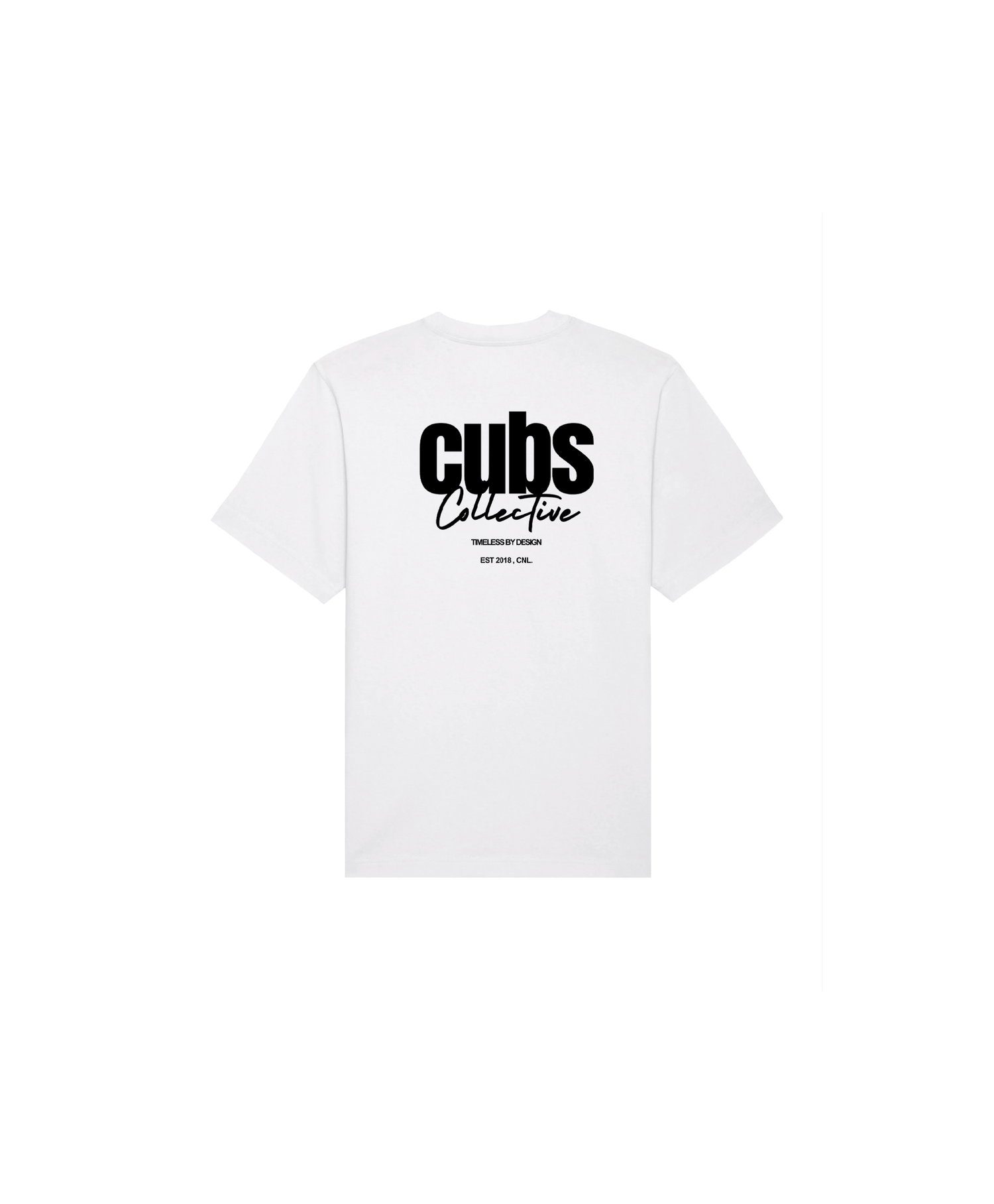 CUBS COLLECTIVE WHITE | BLACK T-SHIRT [NEW]