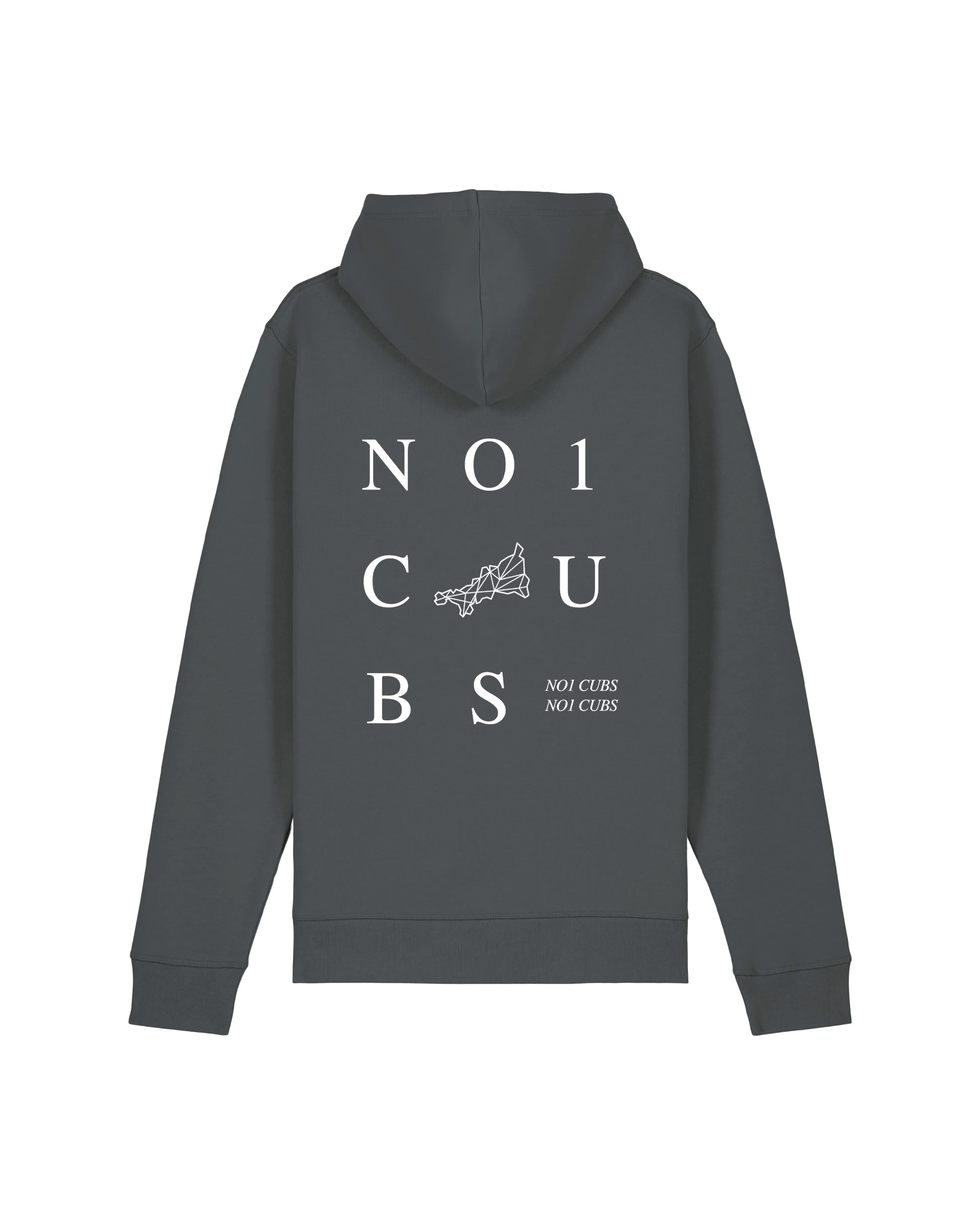 3-Tier Hoodie Slate by No.1 Cubs - High-quality, stylish slate grey hoodie with unique three-tier design. Perfect for casual and active wear, featuring durable fabric and a comfortable fit.