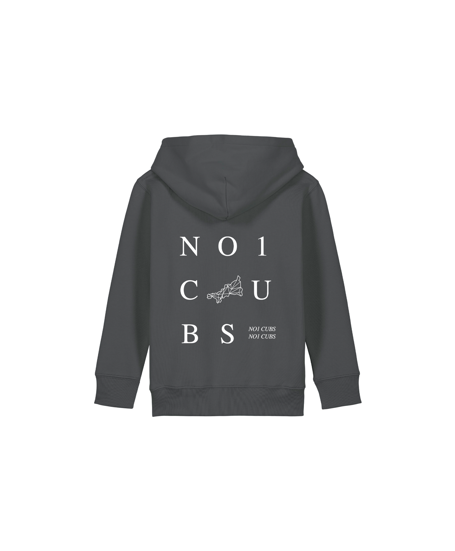 Cubs Kids 3 Tier Slate Grey Hoodie